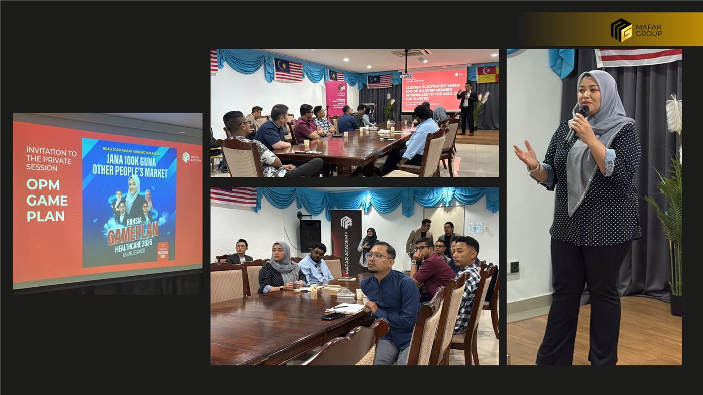 Cluster gathering in Kajang, clinic and partner owners in one room.